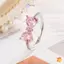 Nhẫn mở nơ tối giản có thể điều chỉnh dành cho nữ Thời trang bé gái Sáng tạo Hình học không đều Trang sức tiệc sinh nhật Quà tặng mới