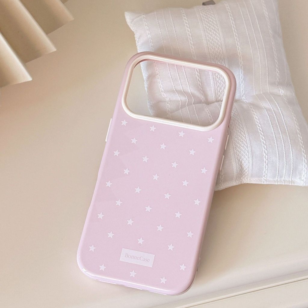 Vỏ mềm họa tiết ngôi sao trắng phong cách Hàn đơn giản dành cho iPhone 17 ProMax 16 15