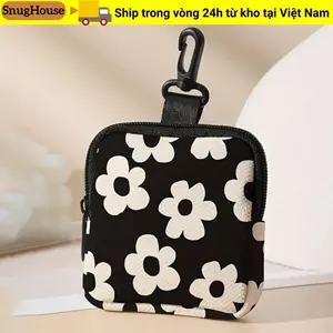 Ví đựng tiền xu SNUGHOUSE, Ví Mini chống nước, Túi lưu trữ dây kéo đa chức năng in hình Tiger Leopard