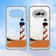 Ốp điện thoại trong suốt cứng "Lighthouse Windmill" cho Nothing Phone 4A Pro 3A Pro 2 2A / Vỏ điện thoại không có gì chống sốc