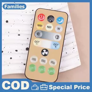 Công Tắc Không Dây 3 Tốc Độ 1-4h Thời Gian Điều Khiển Từ Xa Thay Thế Cho Đèn Quạt Trần E27