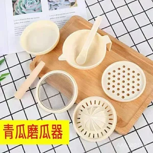 Bát mài Thực phẩm bổ sung cho bé Máy mài thủ công Trẻ em Nấu trái cây Bộ đa chức năng Puree Fruit IWQI