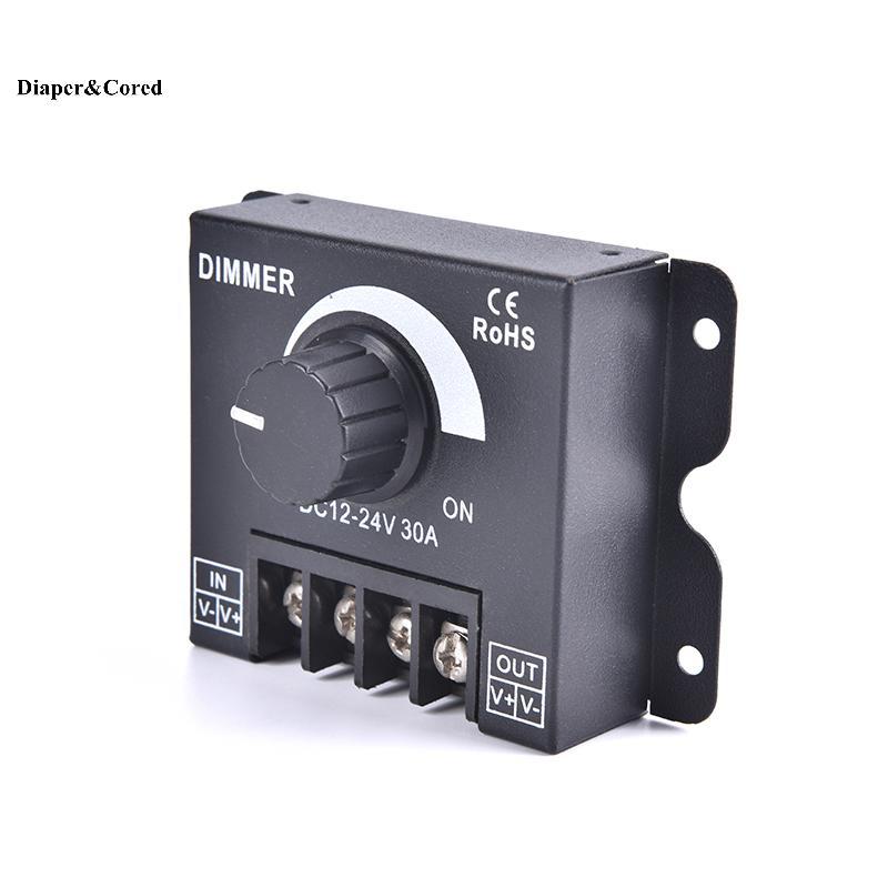 Công tắc điều chỉnh độ sáng LED DIAPER & CORED DC 12V 24V 30A Bộ điều chỉnh điện áp 360W Bộ điều khiển có thể điều chỉnh cho dải đèn LED Đèn mờ YTH