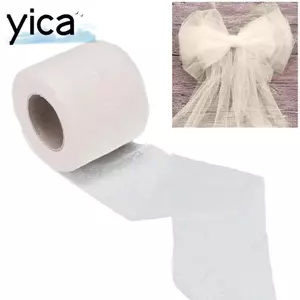YICA 1 Cuộn Vải Tuyn, Kim Sa Lấp Lánh Chống Mài Mòn Tôn Lấp Lánh Vải Tuyn, Ruy Băng Lưới Nhẹ Sống Động Trang Trí Đám Cưới