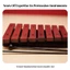 Bộ gõ màu đỏ Xylophone bằng gỗ Bộ dụng cụ âm nhạc Vít có thể nhìn thấy