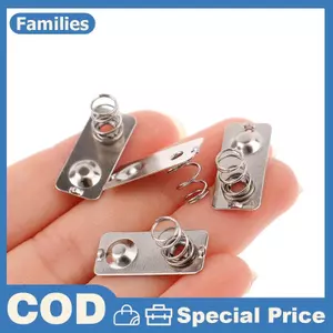 10 cái / 21x9mm Pin kim loại thay thế Tấm tiếp xúc lò xo Khe bạc