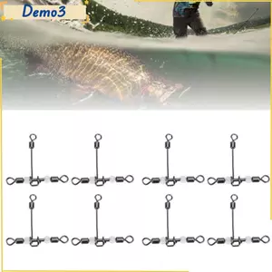 20 Chiếc Xoay Câu Cá 3 Chiều, T-Barrel Với Hạt Phát Sáng Xoay Chữ Thập 3 Chiều, Xoay Câu Cá Hạng Nặng Bền Đẹp Câu Cá Nước Mặn
