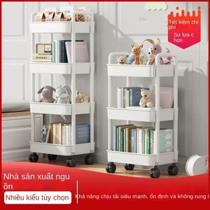 Giá Để Đồ Kệ Sách Nhiều Tầng Có Bánh Xe Để Đựng Đồ Ăn Nhẹ Và Đồ Dùng Nhà Bếp Phòng Tắm ✨Bubblu30.vn✨