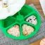 Máy làm cơm 6 phần mới nhất Báo chí chống gỉ DIY Nhựa hình tam giác Sushi cơm khuôn Dụng cụ nhà bếp Hộp cơm trưa ELWW