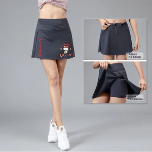 Li Ning Váy Ngắn Mùa Hè 2026 Phong Cách Mới Tennis Và Cầu Lông Thể Thao Đa Năng Nửa Chiều Dài Váy Che Hông, Váy Chạy Bộ Thể Dục Thoáng Khí