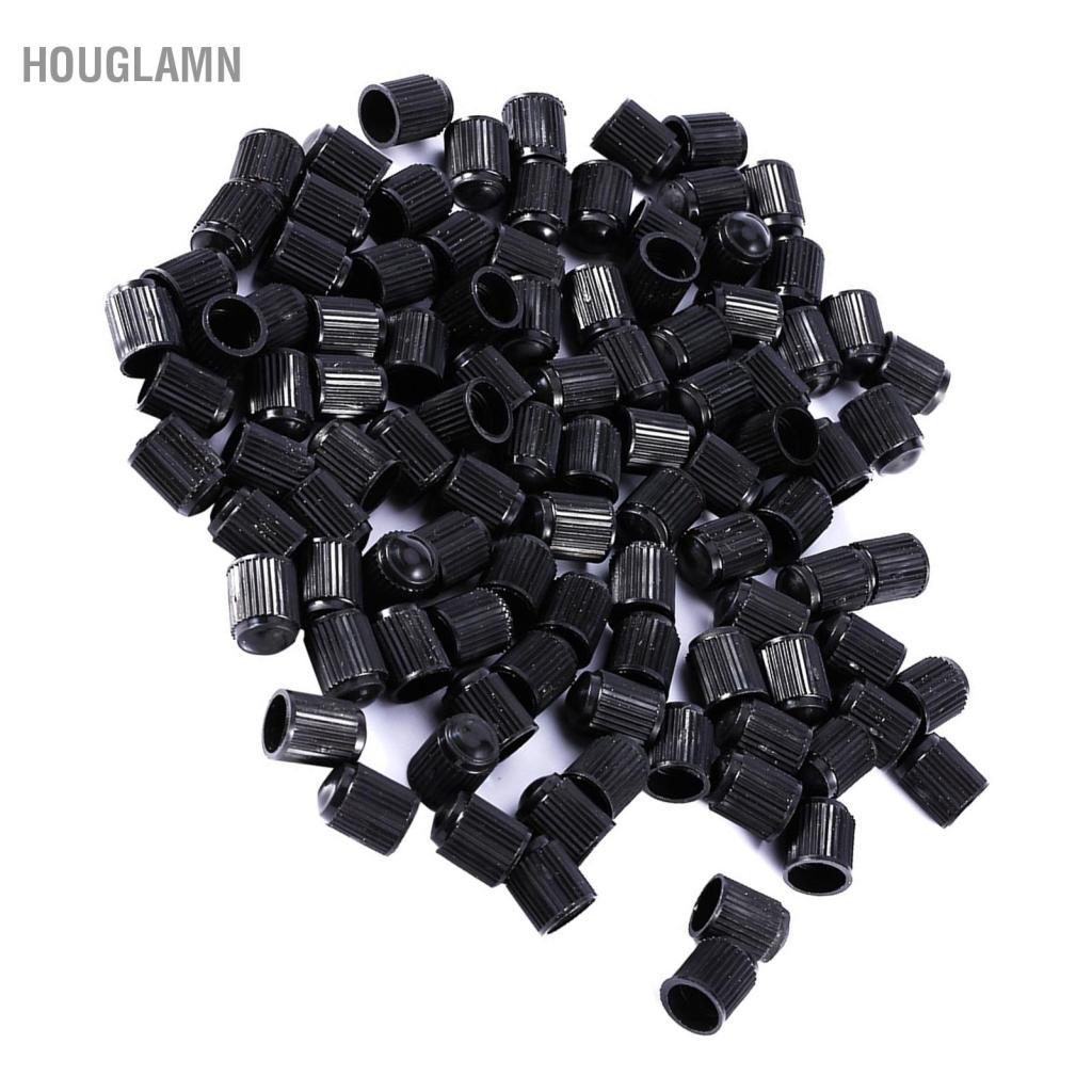 Houglamn Houglamn Lốp Van Thân 100 Chiếc Nhựa ABS Màu Đen Xe Hơi Xe Đạp Xe Máy Xe Tải Bánh Xe