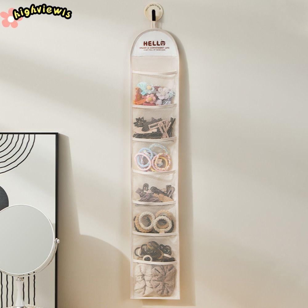 Túi đựng đồ lót HIGHVIEWLS, 7 lưới phía sau tất cửa sắp xếp, Tủ quần áo treo tường treo tủ quần áo sắp xếp