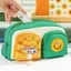 Bút chì BEABOUT, Túi đựng bút cầm tay bỏ túi đôi, Túi đựng bút chì dung tích lớn 5 ngăn Kawaii