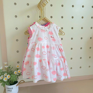 Váy xòe 2 tầng Bunnybaby xin xắn chất thun cotton mềm cho bé 1-5 tuổi