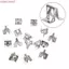 COCODECOVED 20 chiếc Kẹp buộc bảng điều khiển, Bảng điều khiển hình chữ U bằng thép Mn Kẹp giữ kim loại, Khóa kẹp cố định Dây buộc Orginazer ô tô Bảng điều khiển trung tâm trang trí