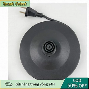 Mâm đế ấm siêu tốc loại tốt, dây đồng, xoay 360 độ, công suất 16A, đế nhựa ABS màu đen bền chắc