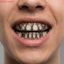 COCODECOVED 2 Cái / bộ Lưới Nướng Nha Khoa, Lưới Nướng Răng Quyến Rũ Cổ Điển Hip Hop, Bộ Đáy Trên Bóng Đơn Giản Hợp Thời Trang Răng Rỗng Grillz Nẹp Dành Cho Nữ