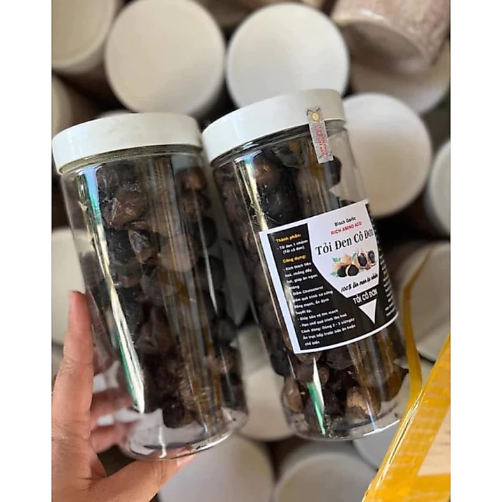 Combo 1Kg =2 Hộp Tỏi đen cô đơn lên men tự nhiên(tỏi 1 nhánh) loại 1,đảm bảo,thơm mới