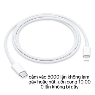 20W   Dây cáp dài 1 mét  Cáp sạc PD siêu tốc cho iPh iPad, cáp đôi Type-C, nhanh gấp đôi