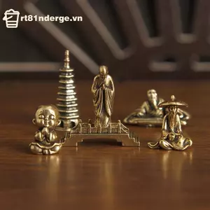 Ge Đồng Câu Cá Ông Già Tượng Nhỏ Để Bàn Đồ Trang Trí Retro Ngư Dân Mini Các Bức Tượng Nhỏ Mẫu Trang Trí Nhà Cửa Thủ Công Phụ Kiện n