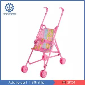 Xe Đẩy Bé Phụ Kiện Đồ Chơi Thu Nhỏ Đẩy Xe Đồ Chơi Nhẹ Hồng Giáo Dục Quà Tặng Vai Trò Chơi Chơi Cho Bé Gái Trẻ Em