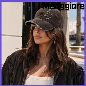 Mũ bóng chày MERIGGIARE, Mũ chống nắng Cotton Hip Hop, Mũ Snapback thêu thoáng khí ngoài trời thông thường dành cho nam nữ