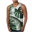 Mới Cây Cọ 3D In Hình Tank Top Dành Cho Nam, Không Tay Đi Biển Họa Tiết Gai Dầu Hawaii Áo Vest Thường Ngày, Mềm Mại