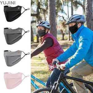 Mặt chống nắng YUJUNI, Tấm che mặt bằng Nylon Tấm che mặt UV có thể giặt được, Kem chống nắng thoáng khí có thể tái sử dụng màu trơn hợp thời trang ngoài trời