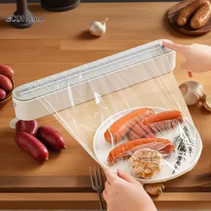 GCDHome Nhà Bếp Dùng Một Lần Bám Phim Cắt, Điểm Phá Thức Ăn Gia Đình Đặc Biệt Hộp Cắt Nhựa Bọc Cắt, Hộp Bảo Quản HOT