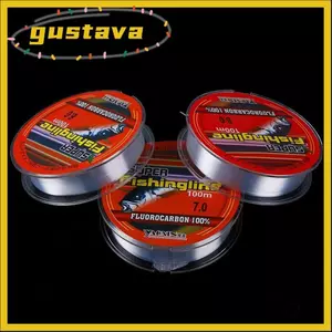 Dây câu GUSTAVA 100m 100% Fluorocarbon Dây câu bền 0,8-6LB Dây giải quyết