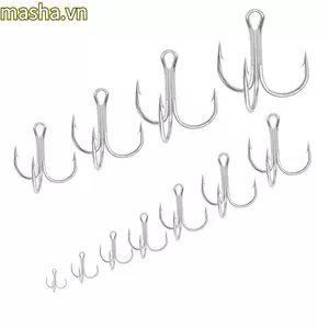 50 Cái / bộ Thép Carbon Cao Bền Mài Ahite Niken Treble Jig