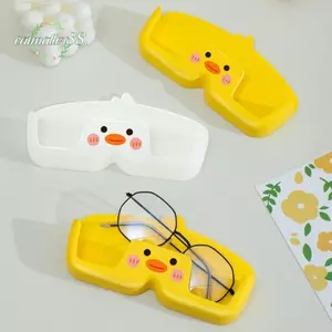 CATMALLER88 Giá đựng kính, Giá trưng bày kính râm treo tường không đục lỗ, Trang trí tủ quần áo Phim hoạt hình tại nhà Hộp lưu trữ kính mắt cho máy tính để bàn / phòng tắm / phòng ngủ