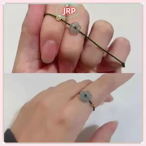 JRP Thời Trang Sáng Tạo Luy Hoa Giàu Tay Dây Nhẫn Dành Cho Nữ Có Thể Điều Chỉnh Handmade Bím Vòng Tay Trang Sức Cặp Đôi Quà Tặng JRP