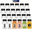 MAKY Hộp Đựng Đồ Uống 4 Chai Nước Trái Cây 120ml Trống Cà Phê Trong Suốt Milktea Vuông Chai Nhựa Có Nắp VN