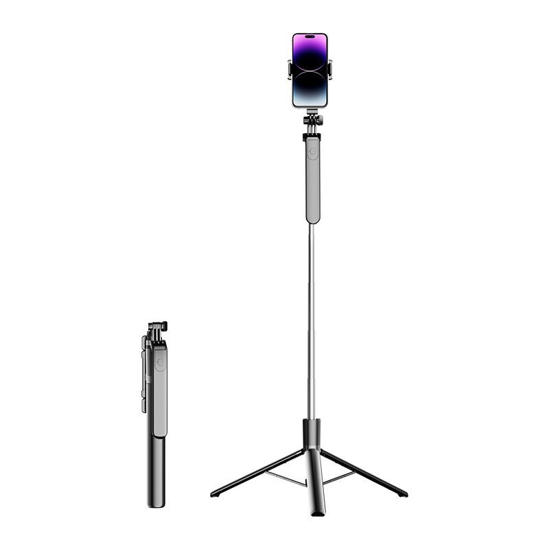 Đa năng một cực!360°Xoay phát sóng trực tiếp Selfie Stick | Giá đỡ kịch + Khóa thép không gỉ + Thiết kế chống oxy hóa