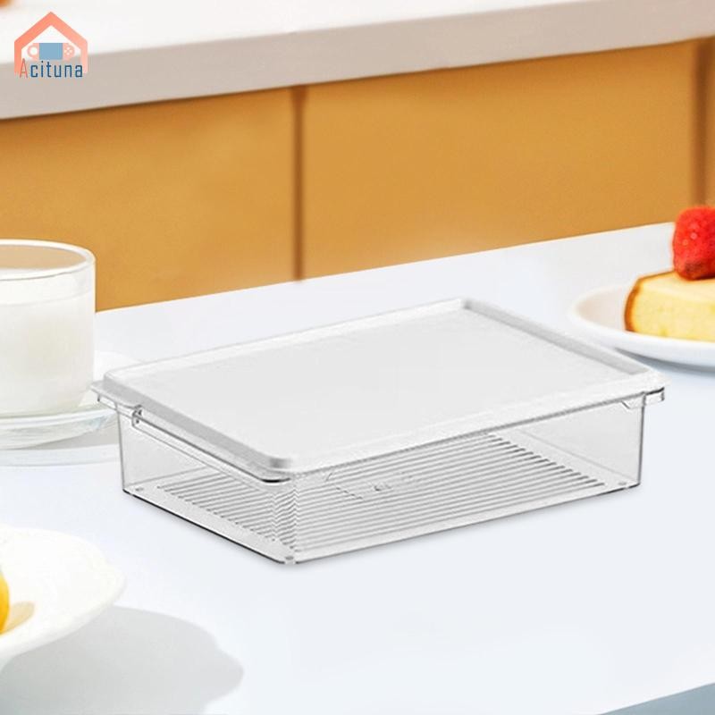 Hộp Đựng Thực Phẩm Cho Tủ Lạnh Có Nắp Trái Cây Có Thể Xếp Chồng Tủ Đông Di Động Hộp Đựng Rau Nhà Bếp Salad Hạt
