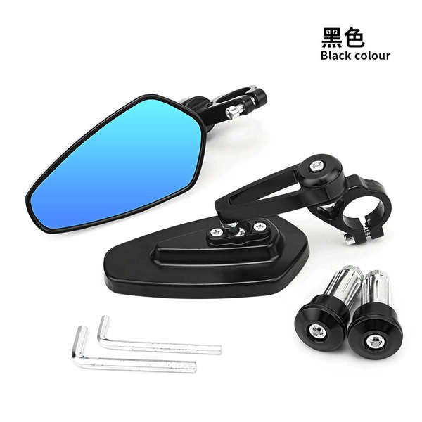 Tay Cầm Xe Máy Gương Sửa Đổi Xe Điện Gương Đảo Chiều Lò Xo Breeze Huanglong Retro Tay Cầm Có Thể Điều Chỉnh Gương Đa Năng