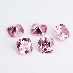 15 Cái / 30 Chiếc 5A Đệm Cắt Hồng Cubic Zirconia 3x3 ~ 10x10mm Rời CZ Đá Quý Tổng Hợp Cho Trang Sức