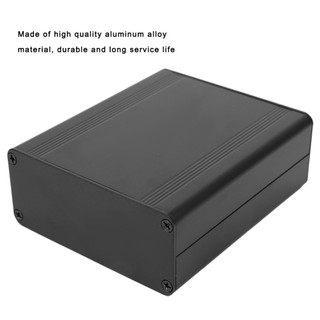 Làm mát bằng nhôm AWNGD, Hộp nhôm thiết kế loại chia 38 x 88 x 100mm, Dụng cụ DIY Dụng cụ điện tử nhôm hợp kim nhôm màu đen mờ