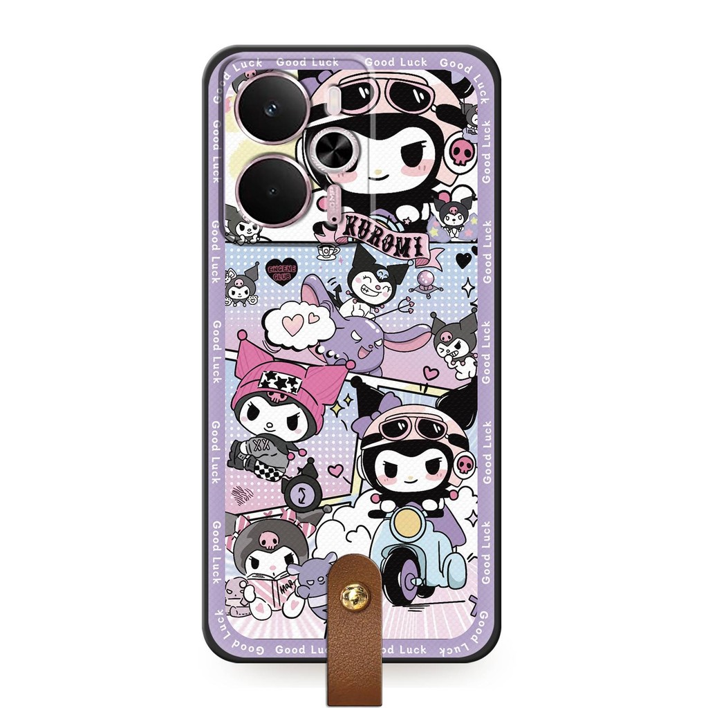 Ốp Điện Thoại Chống Bụi Graffiti Cho Realme 14 5G Toàn Cầu Đeo Ngang Chống Va Đập Hoạt Hình Chống Thấm Nước Dễ Thương Bền Dây Silicon TPU Chống Bụi Bẩn Chống Sốc Diagonal Mềm