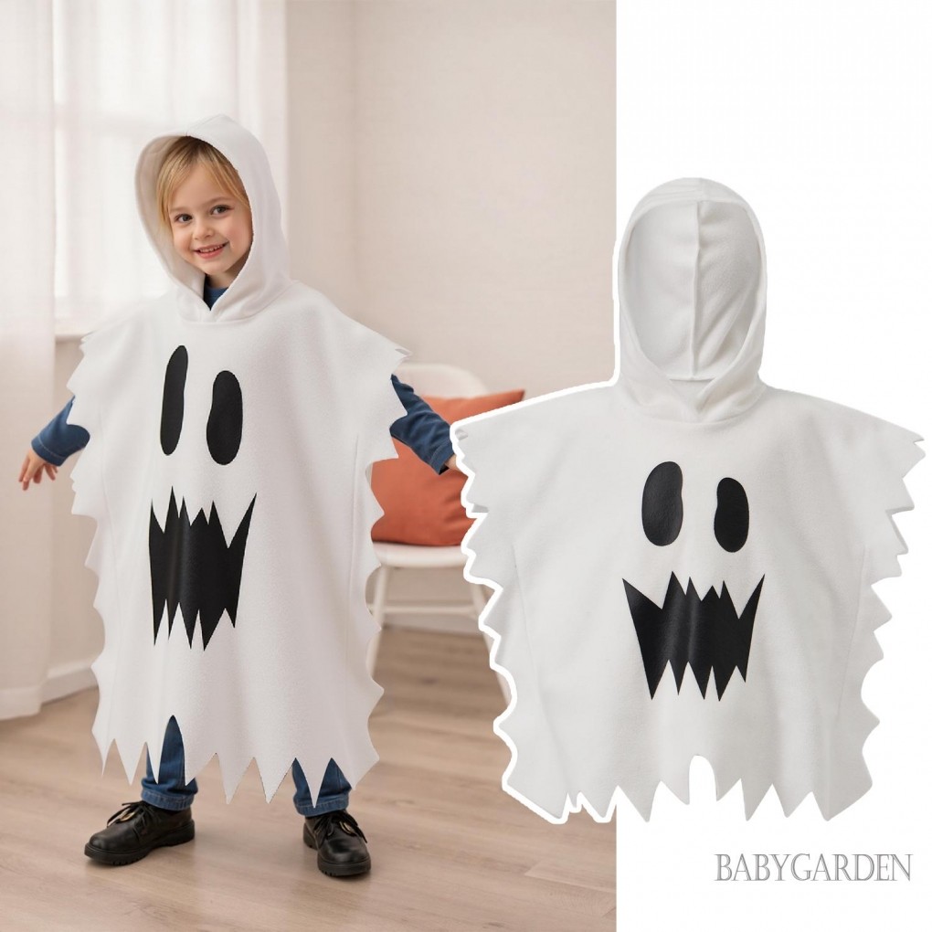 1-6 Tuổi Trẻ Em Bé Trai Bé Gái Halloween Ma Cape - Áo Có Mũ Trùm Đầu Ma Quái Trang Phục Cho Sân Khấu Dự Tiệc