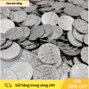 【24H】Thẻ Xu Máy Game Trò Chơi 1 bộ 10 cái, Kích Thước Đường Kính 25mm Và Trọng Lượng 5,5g, Chất Liệu Thép Không Gỉ, Mới
