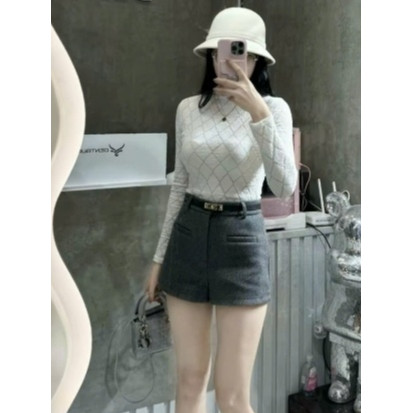 Quần Short Dạ Nữ Dáng Đẹp 2 Lớp, Quần Short Nữ Có Lót Trong Thời Trang Công Sở Thanh Lịch