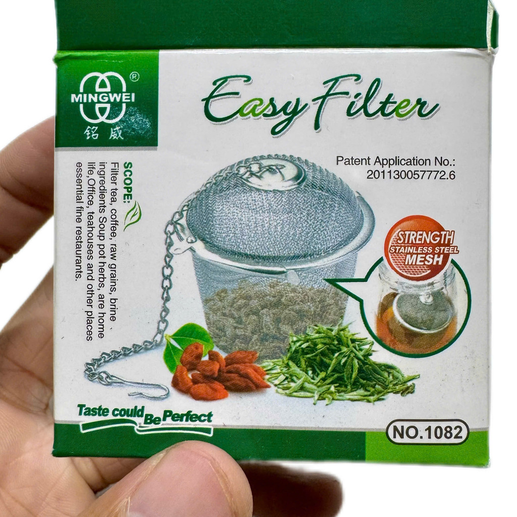 Rổ Inox Tròn Nổi Chứa Trùng Chỉ Cho Cá Ăn, Lọc Trà, Lọc Gia Vị Có Nắp, Móc Treo