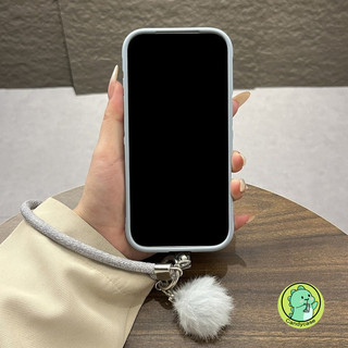 Ốp Điện Thoại Dễ Thương Với Lông Thú Giả Pom-pom Dây Đeo Không Có Gì Điện Thoại 3 2A 2 Pro CMF Điện Thoại 1 5G 4G Vỏ Mềm Mặt Dây Chuyền Sang Trọng