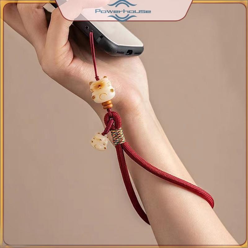 POWER Dây điện thoại hoạt hình dễ thương Bodhi, dây buộc chống mất, dây đeo cổ tay ngắn đa năng
