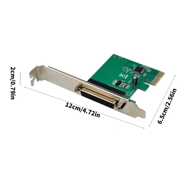 Thẻ điều khiển PCIE PPY PCIE sang DB25 Bộ chuyển đổi máy in Truyền dữ liệu PCIe