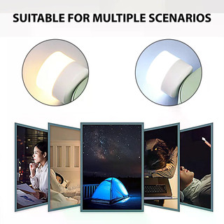 1 / 10 Chiếc Mini USB Đèn Ngủ Ấm Trắng Bảo Vệ Mắt Sách Đọc Sách Đèn Cắm USB Máy Tính Sạc Điện Di Động Đèn Ngủ LED