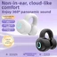 Tai nghe kẹp tai YUUKII, Tai nghe Bluetooth 5.3 dẫn truyền xương HiFi Stereo, Cuộc gọi cực dài Tuổi thọ pin Tai nghe một tai Tai nghe không dây cho