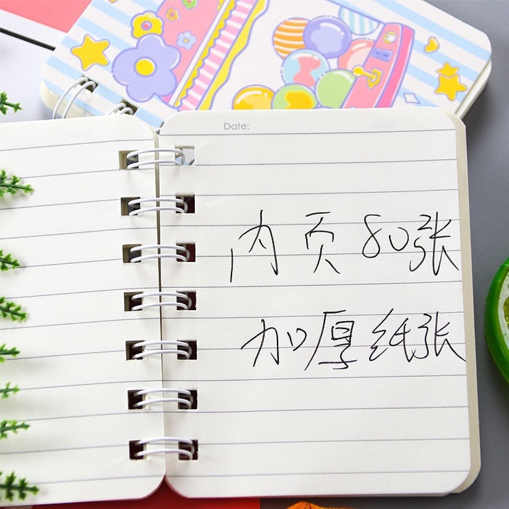 1 Cuốn Sổ Tay Khổ A7 họa tiết Kawai mẫu giao ngẫu nhiên